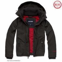 heren abercrombie fitch jassen hooded koffie rood Hoge Kwaliteit c9r8h171